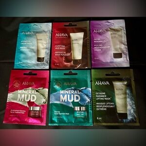 New - AHAVA Masks Set of 6 Single Use Masks